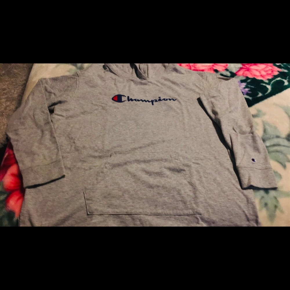 Men’s champion grey hoodie - Picture 4 of 4